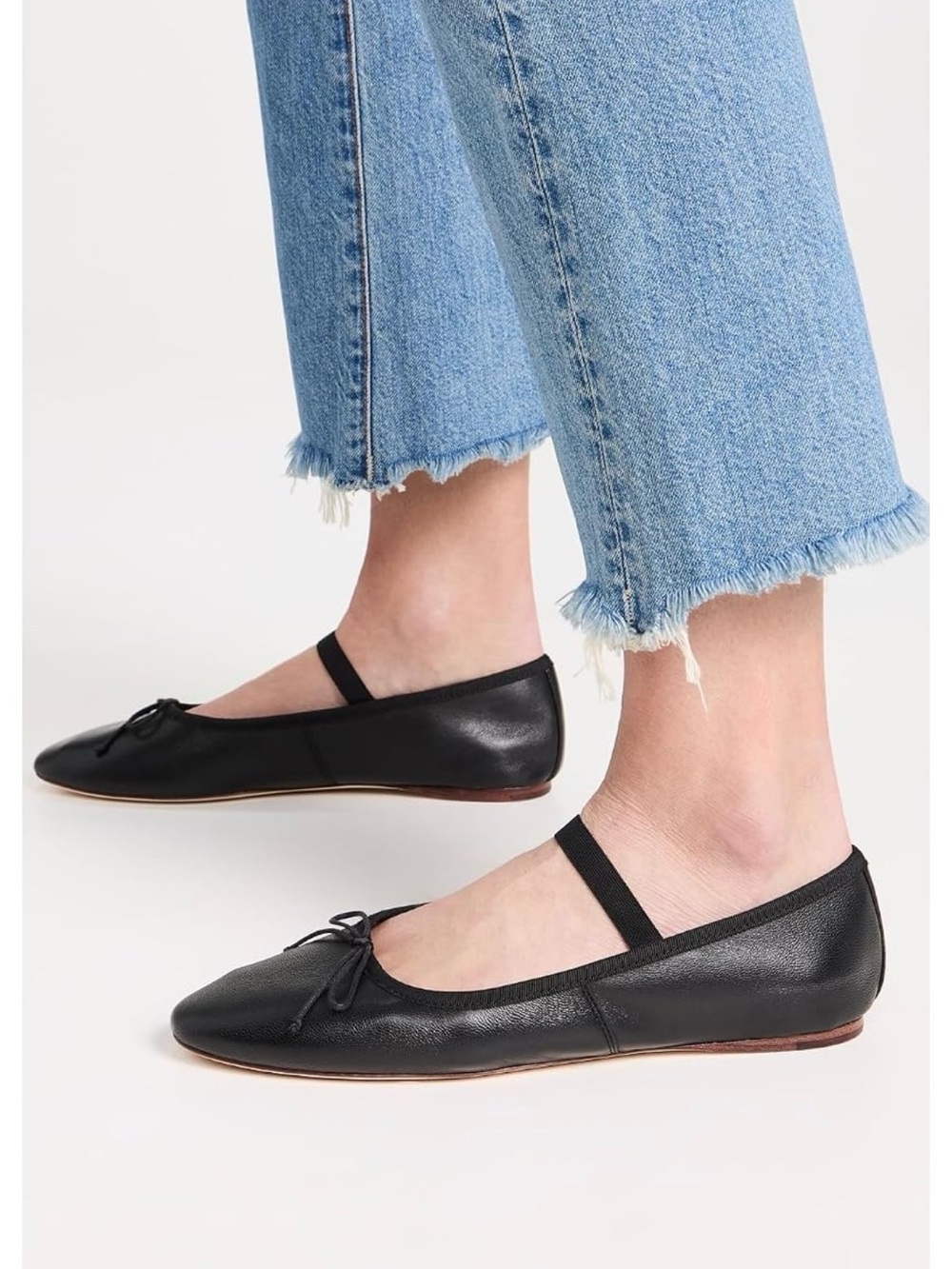 Loeffler Randall Women's Leonie Soft Ballet Flats in Black | Size 9